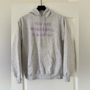 Life in Lilac - You are Wonderful & Worthy Hoodie - Size Small